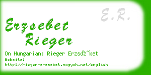 erzsebet rieger business card